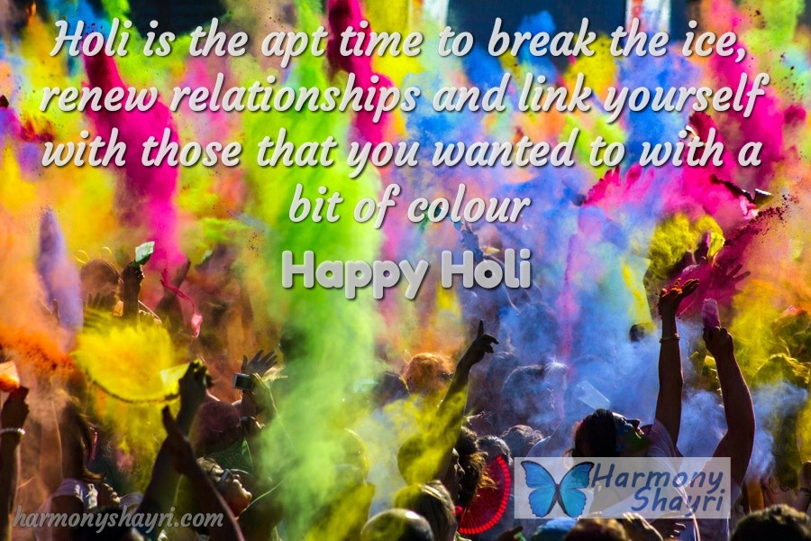 Holi is the apt time to break – Happy Holi