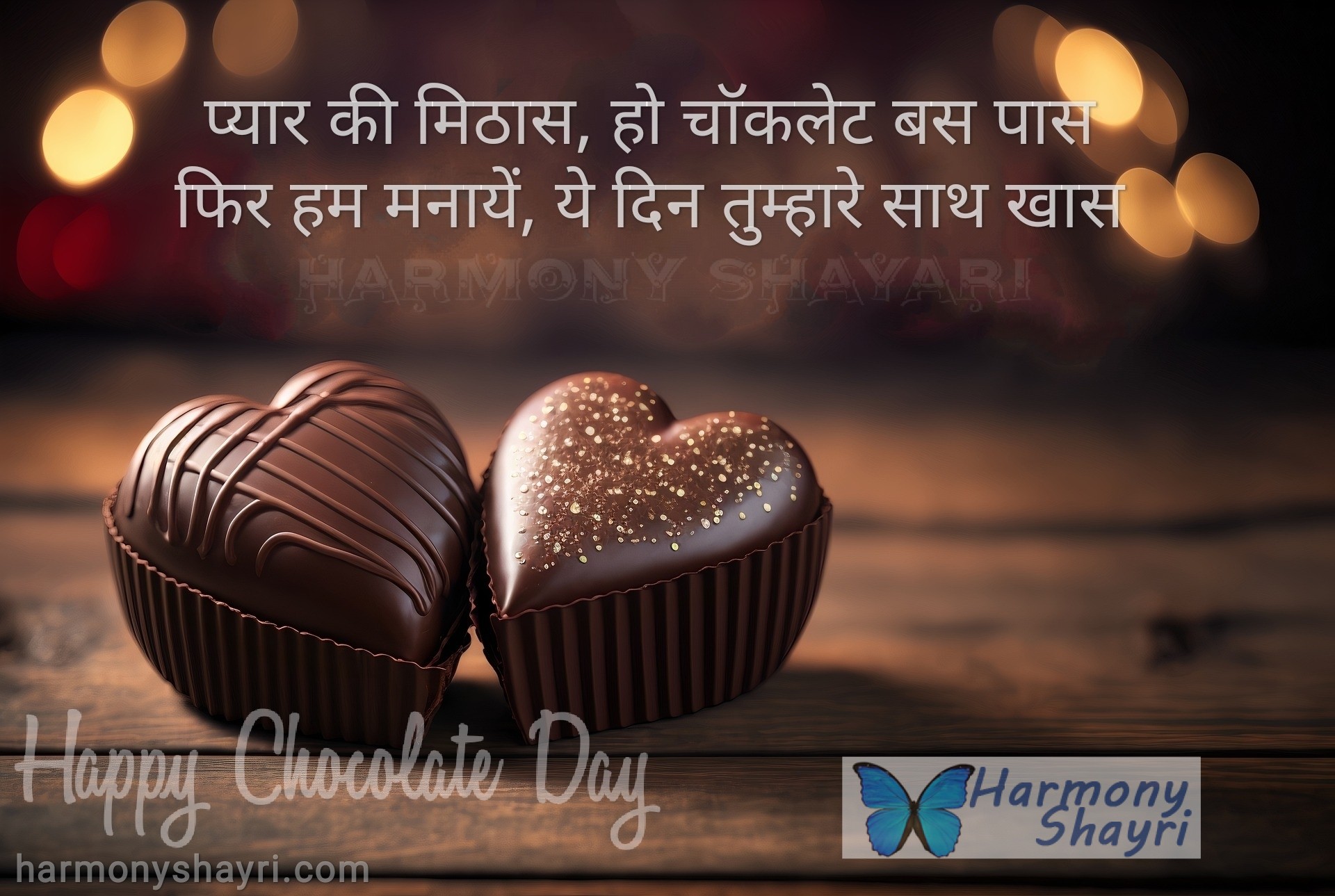 Pyar ki mithas, ho chocolate bas paas – Happy Chocolate Day